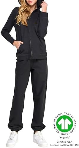 Women's GOTS Certified 100% Organic Cotton Heavyweight Sweat...