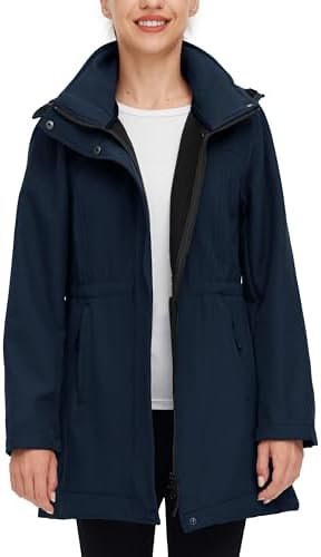 wantdo Women's Softshell Jacket Hooded Fleece Lined Waterpro... wantdo Women's Softshell Jacket Hooded Fleece Lined Waterpro...