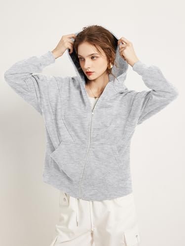 TAKEYAL Women Hoodies Sweatshirt Long Sleeve Zip Up Oversize...