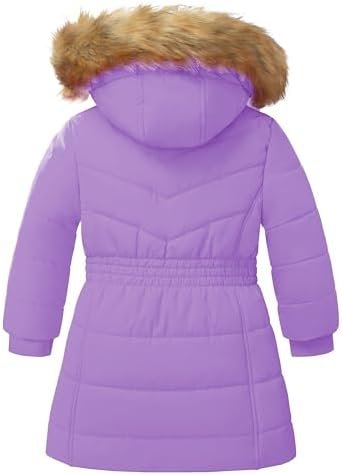Garemcy Girls Winter Coat Long Warm Waterproof Fleece Lined ...
