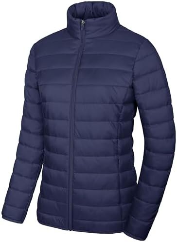 MAGCOMSEN Women's Puffer Jacket Lightweight Quilted Padded 4...