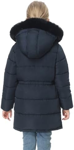 Girl's Winter Long Coat Parka Kids Warm Hooded Puffer Jacket...