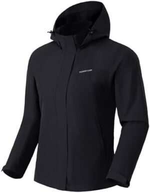 Pioneer Camp Women's Rain Jacket with Hood Waterproof Windbr... Pioneer Camp Women's Rain Jacket with Hood Waterproof Windbr...