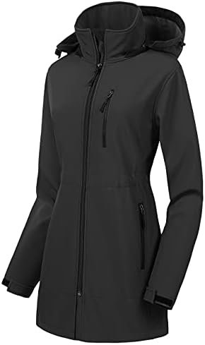 CREATMO US Women's Lightweight Waterproof Long Softshell Tac...
