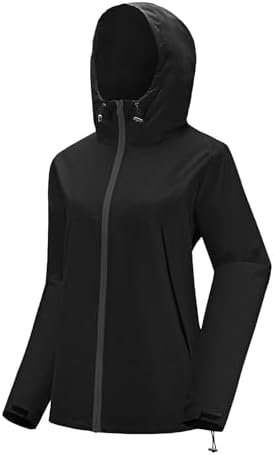 Avoogue Rain Jacket Women Waterproof Lightweight Raincoat Li... Avoogue Rain Jacket Women Waterproof Lightweight Raincoat Li...