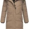 Extra Long Quilted Winter Jacket for Women with Detachable H...