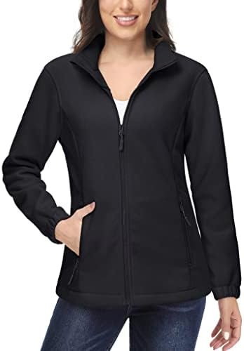 MAGCOMSEN Women's Fleece Jacket Zip Up Coat Lightweight Soft...