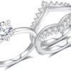 Moissanite Engagement Rings for Women Wedding Set 2cttw (1.5...