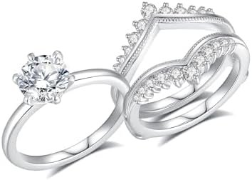 Moissanite Engagement Rings for Women Wedding Set 2cttw (1.5...
