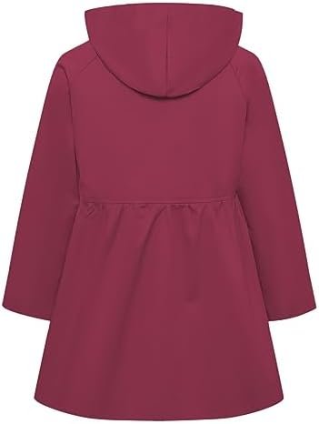 Betusline Girl's Single Breasted Trench Coat Dress Coat Oute...