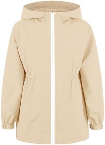 MODAFANS Girls Boys Rain Jacket Lightweight Waterproof Hoode...