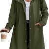 Zeagoo Womens Waterproof Raincoat Lightweight Rain Jacket Wo...