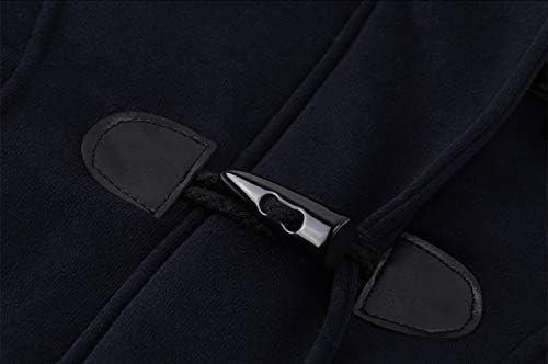 JiangWu Womens Fashion Horn Button Fleece Thicken Coat with ...