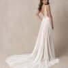 Boho Beach Wedding Dresses for Bride Lace Chiffon Backless B...