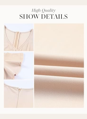 Dokotoo Women's V Neck Elegant Party Dress Short Sleeve Skat...