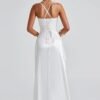 Women's Spaghetti Straps Prom Dress Sleeveless Satin Pleated...