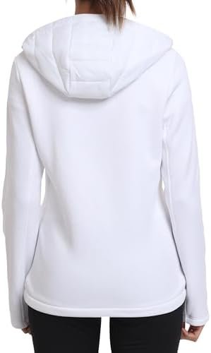 MoFiz Womens Fleece Lined Softshell Jacket Hooded Lightweigh...