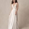 Boho Beach Wedding Dresses for Bride Lace Chiffon Backless B...