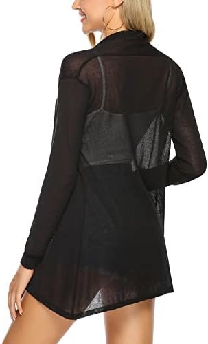 Totatuit Womens Summer Lightweight Sheer Kimono Cardigan Lon...