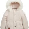 LONDON FOG Girls' Heavyweight Utility Parka with Cozy Trim H...