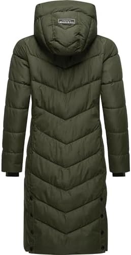 Marikoo Women's Winter Jacket with Hood | Windproof & Weathe...