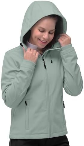 33,000ft Women's Softshell Jacket, Fleece Lined Warm Jacket ...