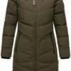 Women's Long Quilted Jacket for Winter | Puffy Winter Coat i...