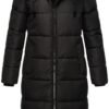 Marikoo Long Fall & Winter Coat for Women | Detachable Hood ...