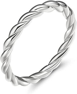 EAMTI 925 Sterling Silver Celtic Knot Ring Simple Criss Cros... EAMTI 925 Sterling Silver Celtic Knot Ring Simple Criss Cros...