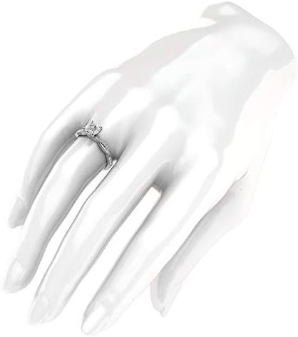 Sterling Silver 4-Prong Petite Twisted Vine Simulated 1.0 CT...