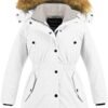 CREATMO US Girl's Long Winter Warm Parka Sherpa Trimmed Coll...