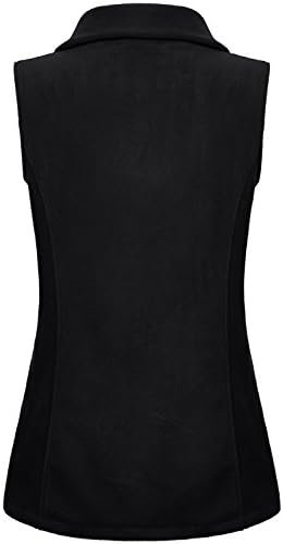 SeSe Code Women's Casual Zip Up Front Lightweight Fleece Ves...