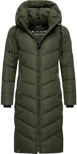 Marikoo Women's Winter Jacket with Hood | Windproof & Weathe...