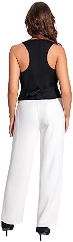 V VOCNI Suit Vest for Women Waistcoat Vest Vintage Steampunk...