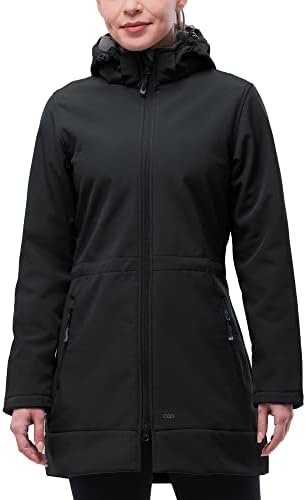 33,000ft Women's Waterproof Softshell Long Rain Jacket with ...