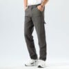 Plaid&Plain Men's Work Pants Straight Fit Carpenter Pants Ut...