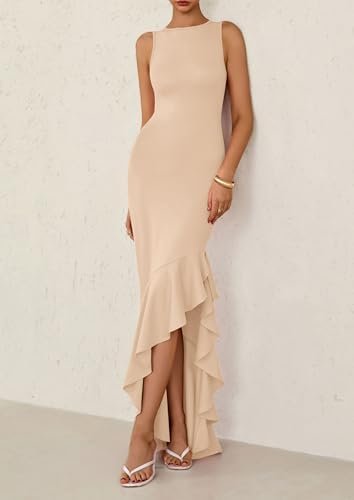 PRETTYGARDEN Women's Summer Bodycon Maxi Dress 2025 Sleevele...