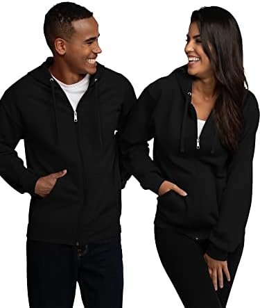 Fruit of the Loom Unisex Adult EverSoft Fleece Full Zip Hood...
