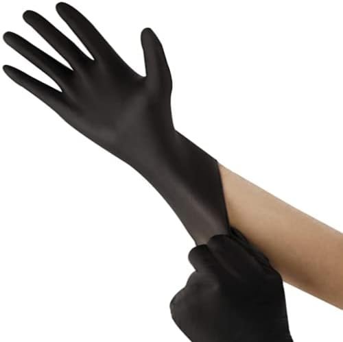 AGAG Nitrile Gloves Black Cooking Gloves 100PCs 5mil Ultra S...
