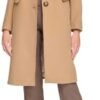 Calvin Klein Women's Full-Length Buttoned Wool Coat (Petite,...