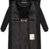 Marikoo Ladies’ Long Winter Coat with Hood & Detachable Faux...