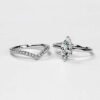 Michooyel S925 1.5ct Marquise Cut 2in1 Engagement Rings For ...