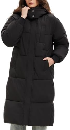 Long Puffer Jacket for Women,2024 Thickened Winter Coat Hood...