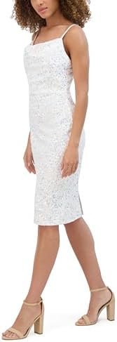 Siena Women's Sequince Cowl Neck Midi Dress