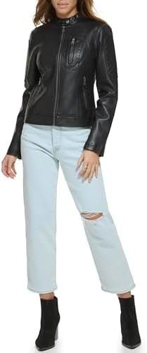 Levi's Women's Faux Leather Motocross Racer Jacket (Standard...