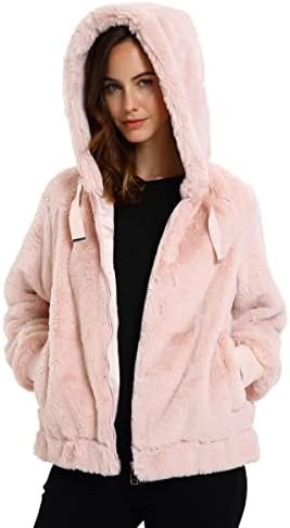 Bellivera Women's Faux Fur Coat Shearling Fluffy Fuzzy Shagg...