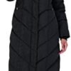 Steve Madden Women's Long Chevron Maxi Puffer Coat