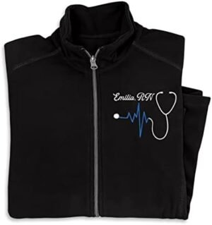 NACRE APPAREL Nurse Custom Jacket Personalized Embroidered L... NACRE APPAREL Nurse Custom Jacket Personalized Embroidered L...