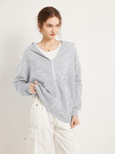 TAKEYAL Women Hoodies Sweatshirt Long Sleeve Zip Up Oversize...