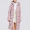 Women's Long Puffer Jacket Casual Zip Up Quilted Hooded Thic...